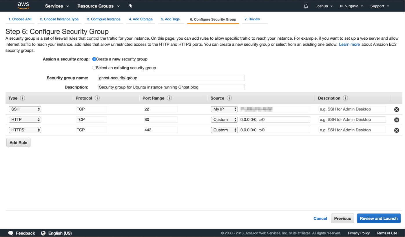 image of finished security settings